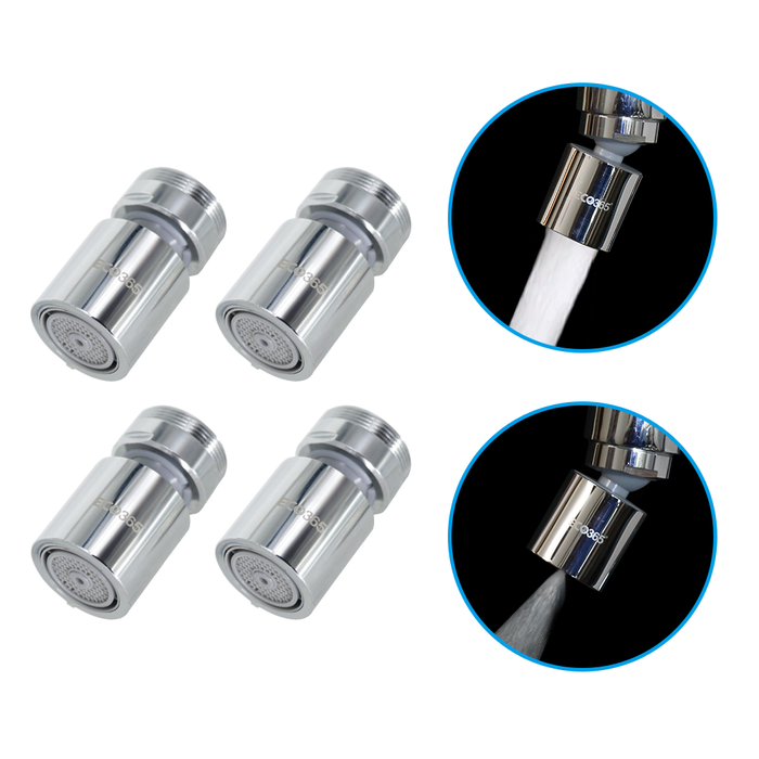 X24 360° Rotatable Dual Flow Aerator - Foam & Jet Flow (Inner/Outer; 22-24mm)