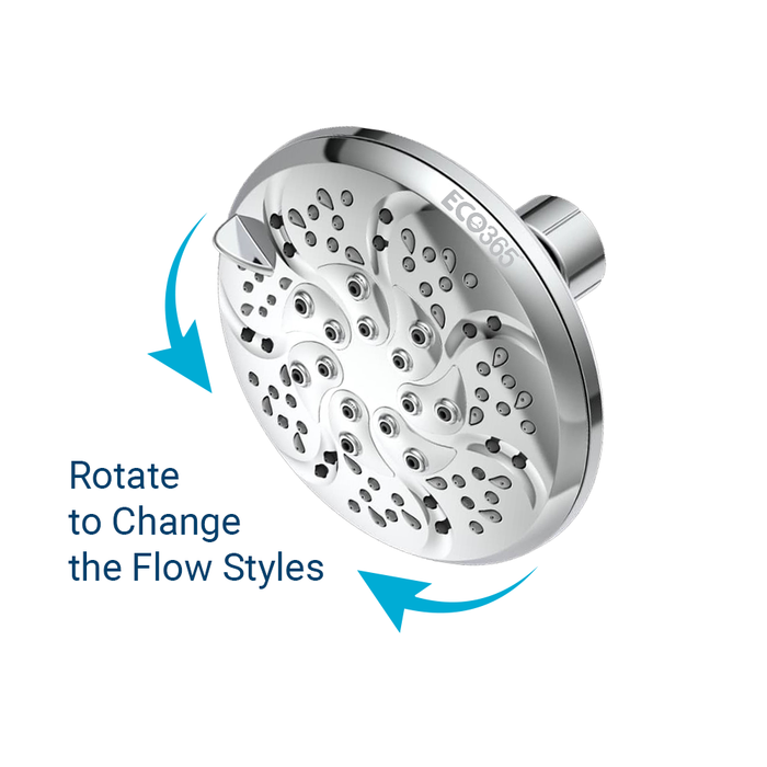 Multi-Function Shower Head with 5 Spray Modes – Chrome Finish | Universal Fit | Wall Mounted