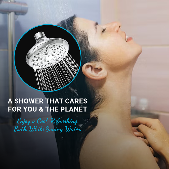 Multi-Function Shower Head with 5 Spray Modes – Chrome Finish | Universal Fit | Wall Mounted