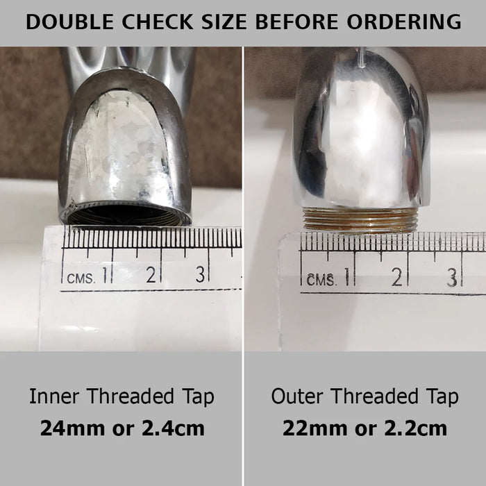 X24 360° Rotatable Dual Flow Aerator - Foam & Jet Flow (Inner/Outer; 22-24mm)
