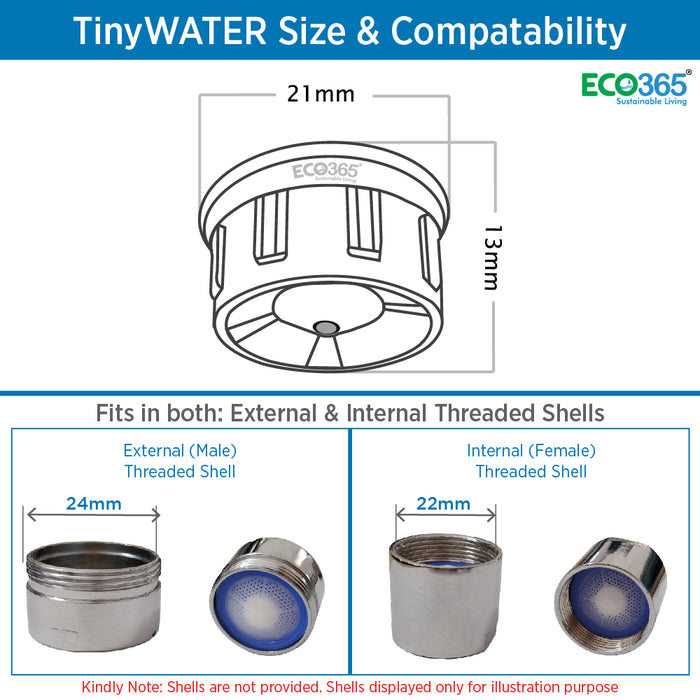 TinyWater Savers: 98% Less Water - ECO365