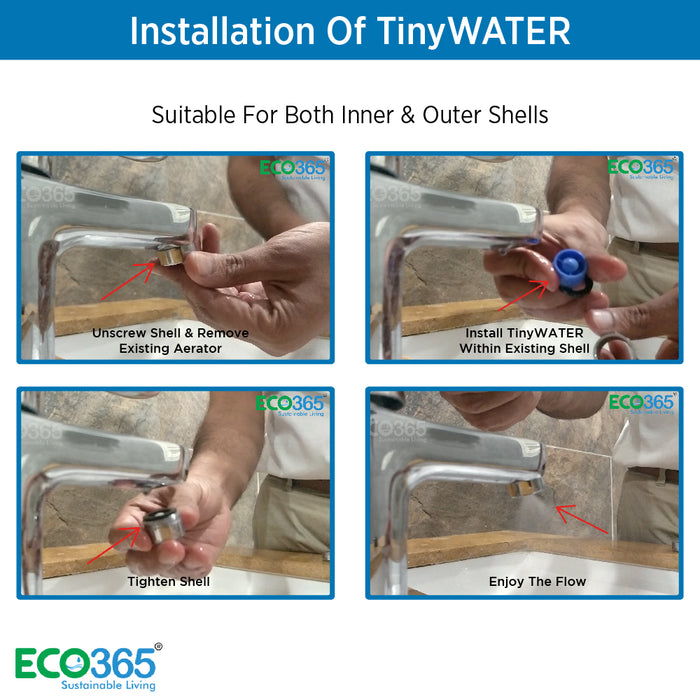 TinyWater Savers: 98% Less Water - ECO365