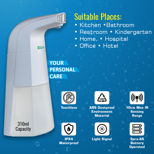 TABLE TOP AUTOMATIC SANITIZER DISPENSER(310ml) - ECO365