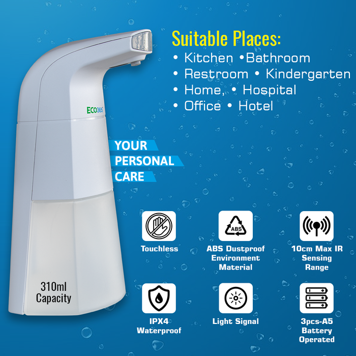 TABLE TOP AUTOMATIC SANITIZER DISPENSER(310ml) - ECO365