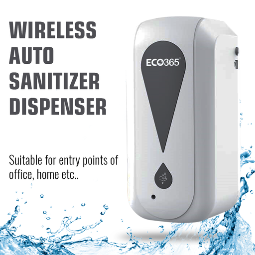 Wall Mount WIRELESS AUTO SANITIZER DISPENSER(1200ml) - ECO365