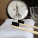 BAMBOO CHARCOAL TOOTHBRUSH - ECO FRIENDLY GIFT- HANDMADE - NATURAL DENTAL CARE PACK OF 2 - ECO365