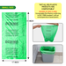 Home Compostable Garbage Bags - 17x19 Small (Certified By Govt, Pack of 12=180pcs) - ECO365