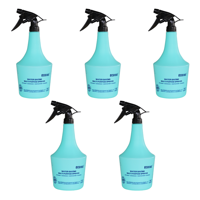 Jet Sprey Trigger Trigger Sprayers with Mist & Pressure Jet Flow (1Litre, Pack of 5) — ECO365