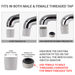 White Switch Aerator - Dual Flow - ECO365